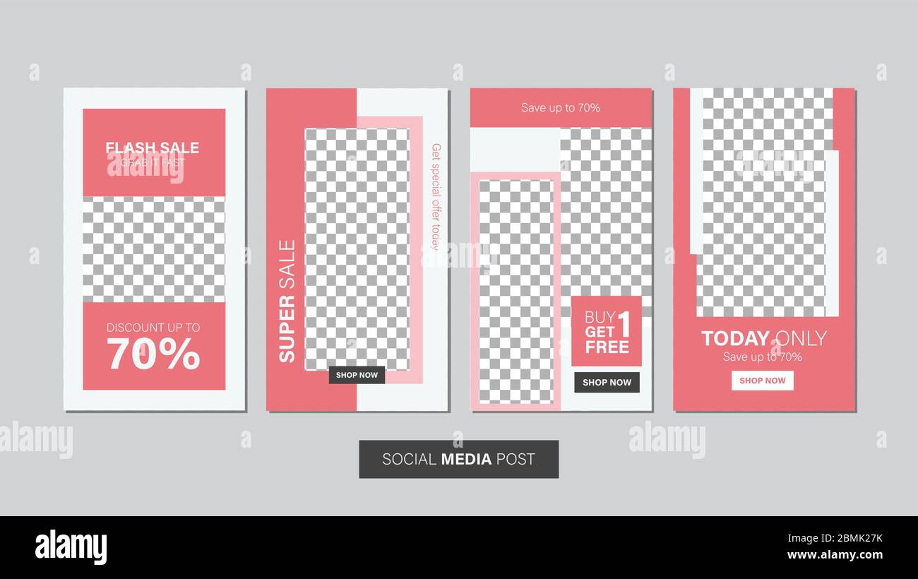 Verkauf mobile Vorlage Sammlung für Promotion Verkauf. Bearbeitbares mobiles Banner für Meldungen oder Social Media Post, Web und Internet. Sonderangebot Paket Stock Vektor