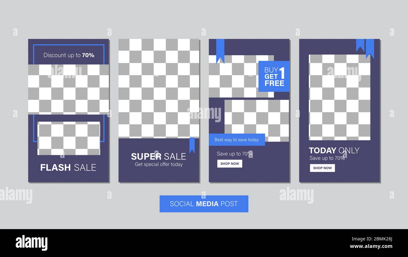 Verkauf mobile Vorlage Sammlung für Promotion Verkauf. Bearbeitbares mobiles Banner für Meldungen oder Social Media Post, Web und Internet. Sonderangebot Paket Stock Vektor