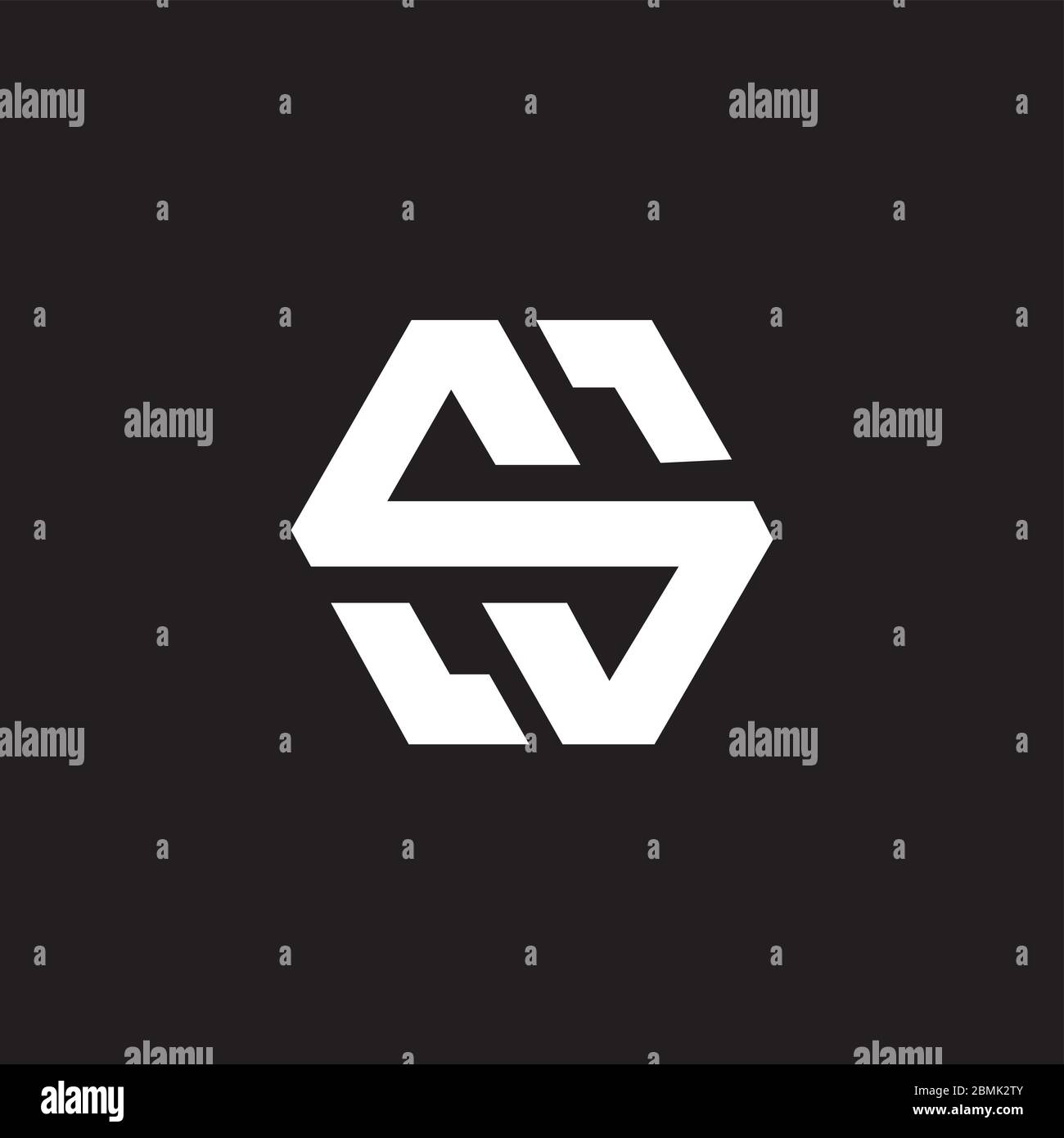 Anfangsbuchstabe ss Logo oder s Logo Vektor Design Vorlage Stock Vektor