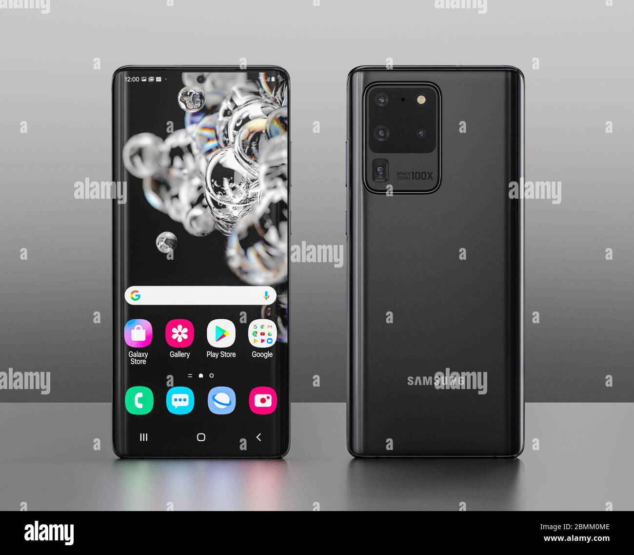 VERONA, ITALIEN - 01. MAI 2020: Das neu eingeführte Samsung Galaxy S20 5G ultra Smartphone wird für redaktionelle Zwecke angezeigt. 3d-Rendering Stockfoto