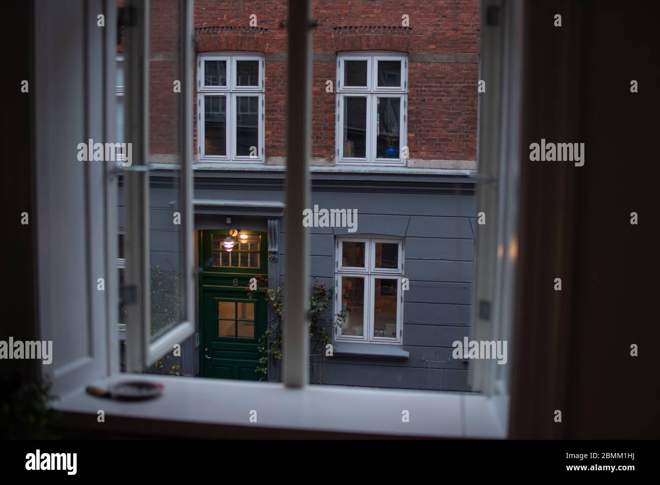 dänisches Fensterdesign in kopenhagen 2019 Stockfoto