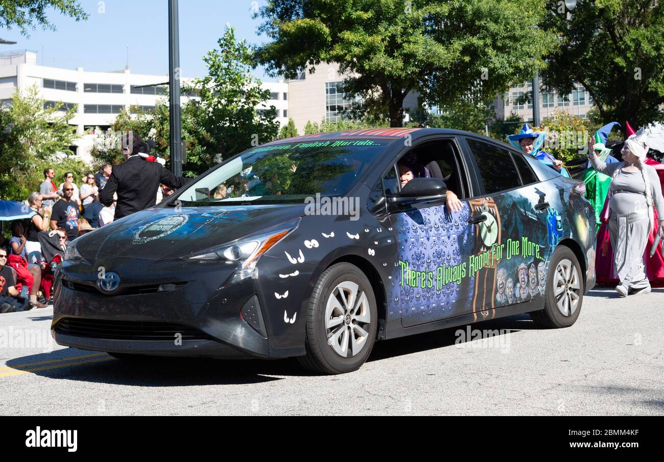 Haunted Mansion Car auf Parade Stockfoto
