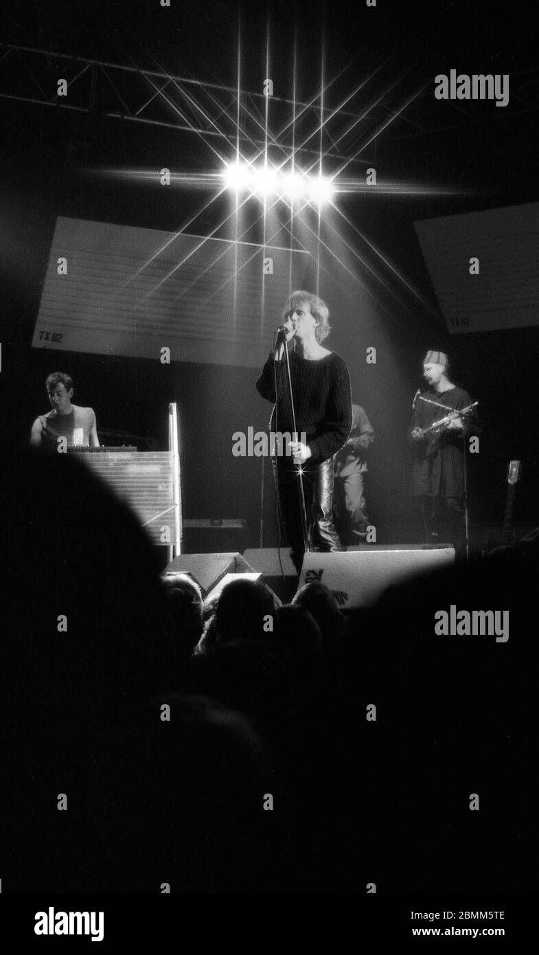 The Teardrop Explodes, Newcastle City Hall, 2. Februar 1982 Stockfoto