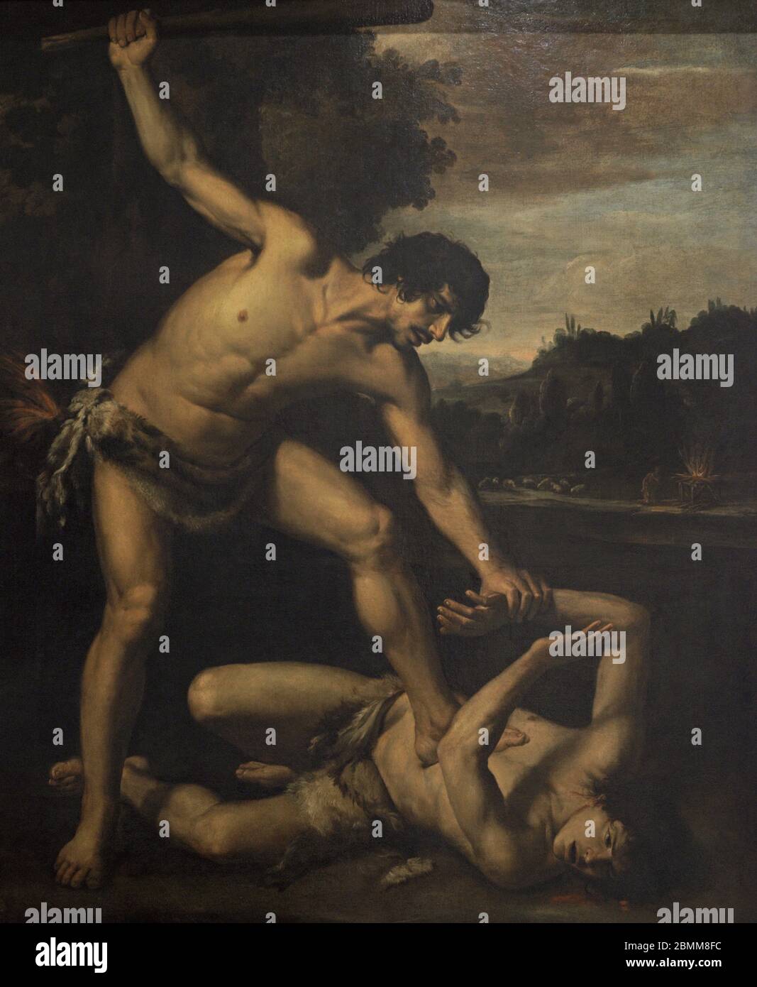 Giuseppe Vermiglio (ca. 1585-ca. 1635). Italienischer Maler. Kain und Abel. Öl auf Leinwand. Nationalmuseum der Schönen Künste Valletta. Malta. Stockfoto