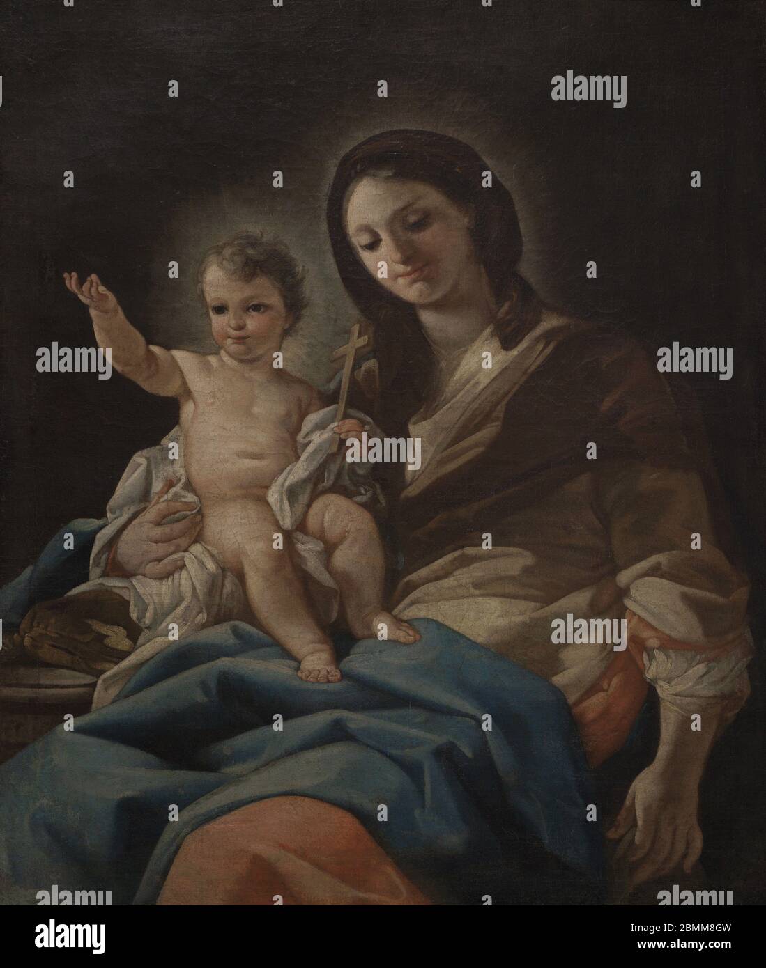 Corrado Giaquinto (1703-1765). Italienischer Maler. Madonna mit Kind. Öl auf Leinwand. Nationalmuseum der Schönen Künste Valletta. Malta. Stockfoto