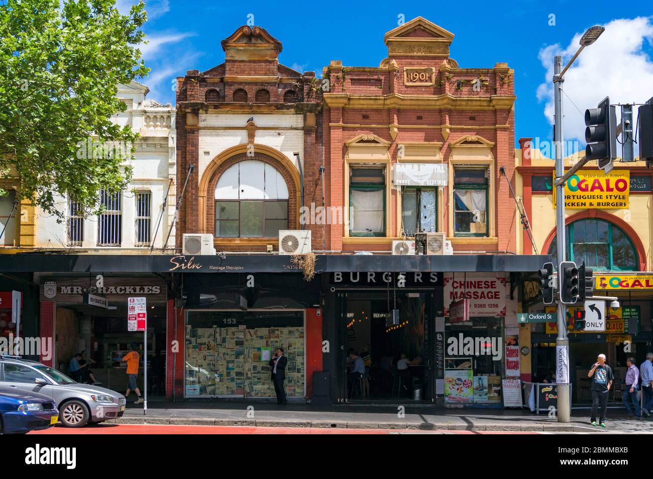 Sydney, Australien - 18. Oktober 2017: Historische Architektur des Paddington Vororts von Sydney, Australien Stockfoto