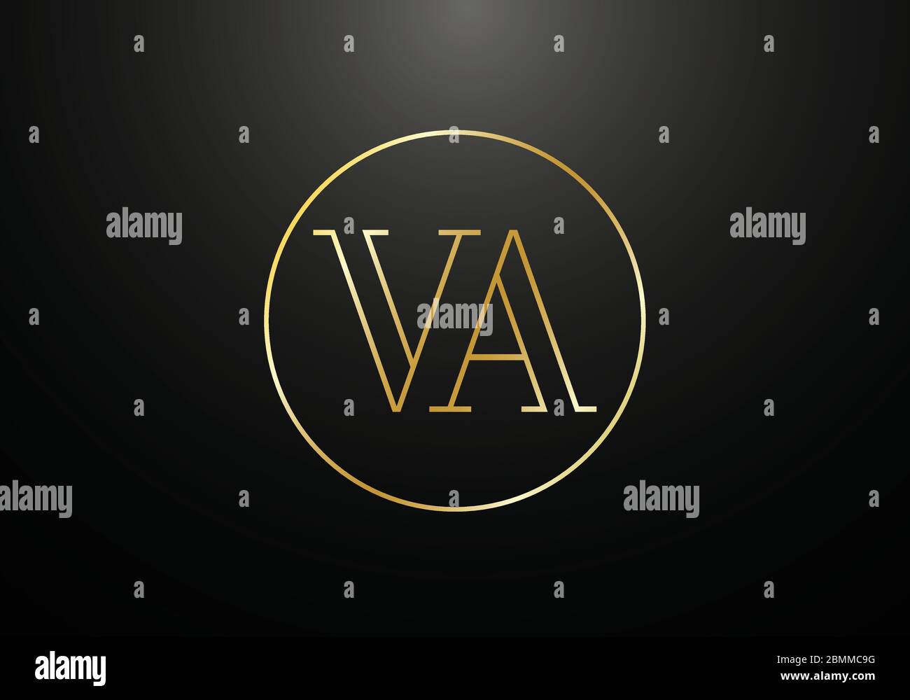 Initial Monogram Letter V A Logo Design Vektor-Vorlage. Grafisches Alphabet-Symbol für Corporate Business Identity Stock Vektor