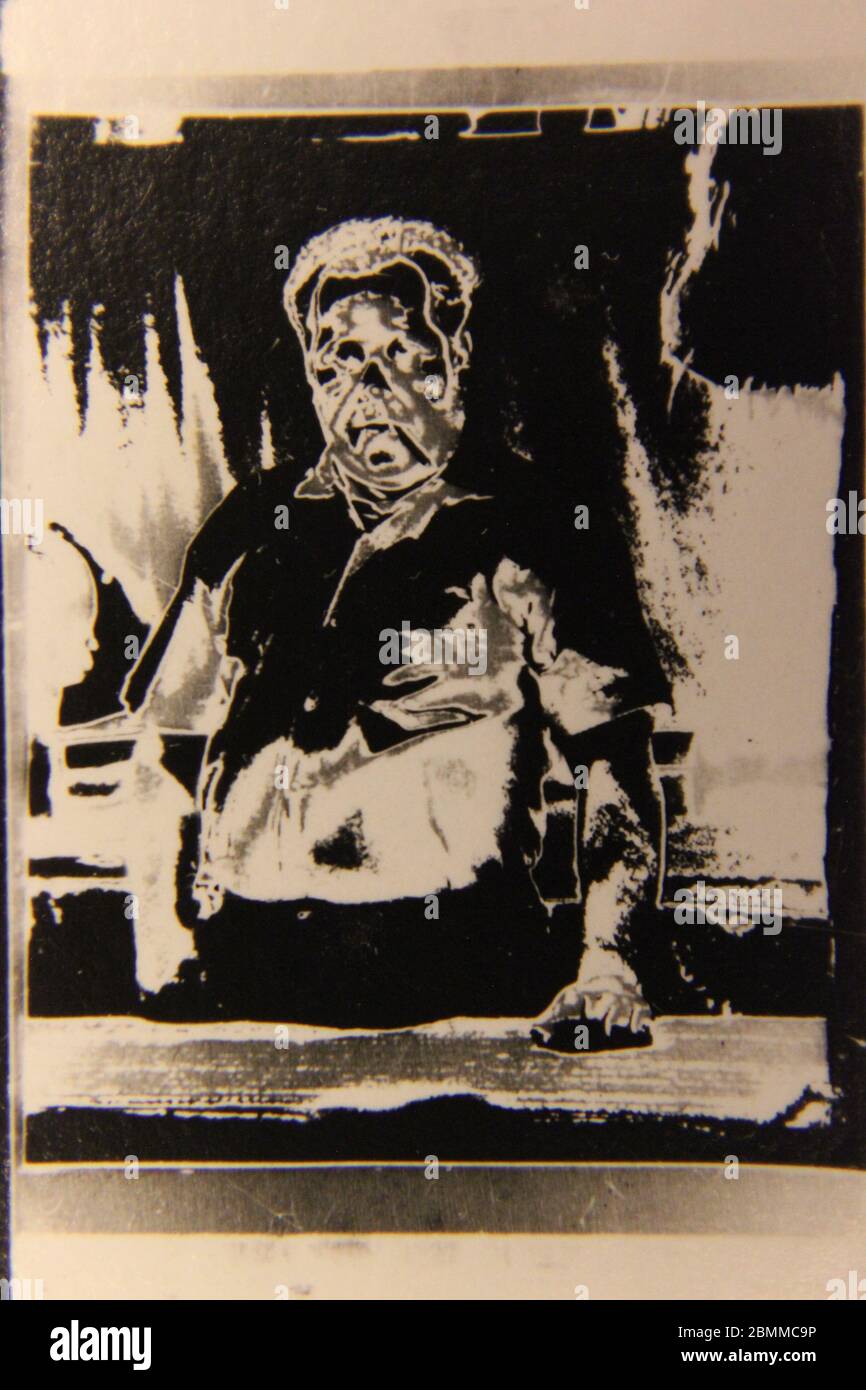Feine 70er Jahre Vintage Schwarz-wei Extreme Fotografie Eines