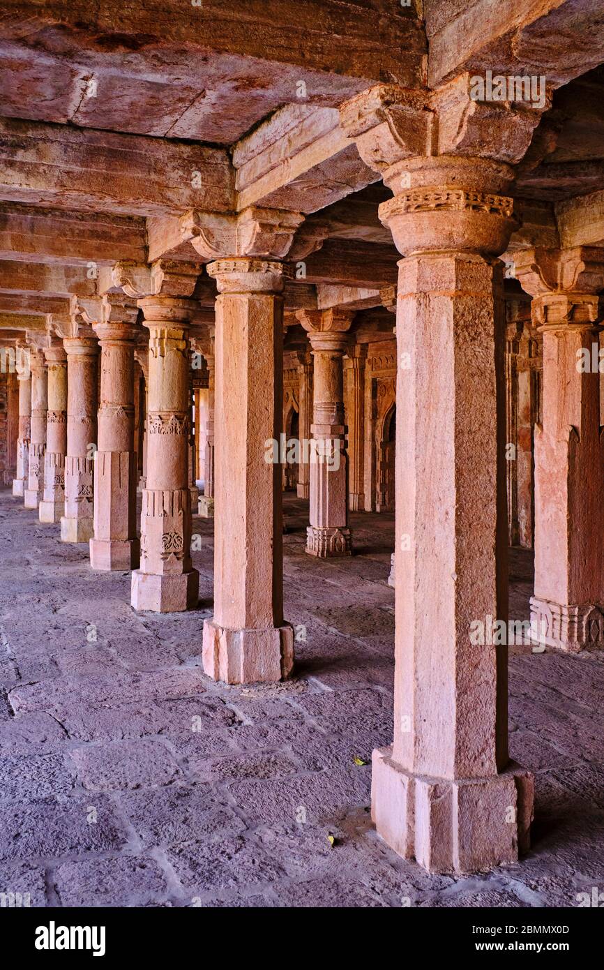 Indien, Madhya Pradesh Staat, Mandu, Dilawar Khan Moschee Stockfoto