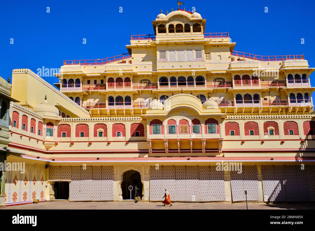 Indien, Rajasthan, Jaipur die rosa Stadt, der Stadtpalast Stockfoto