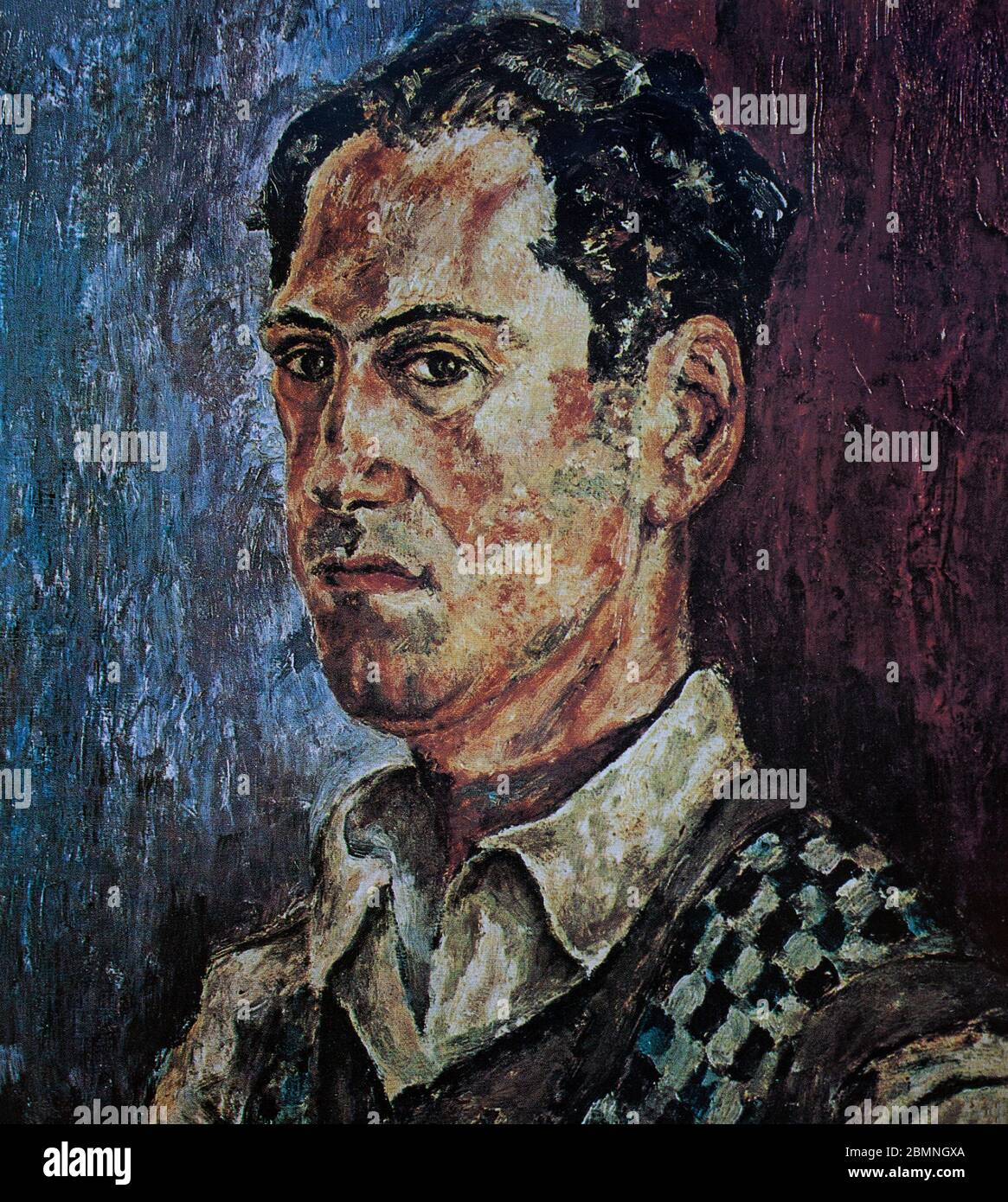 Self Portrait von George Gershwin (1898-1937) war ein amerikanischer Komponist und Pianist, dessen Kompositionen sowohl populäre als auch klassische Genres überspannt. Zu seinen bekanntesten Werken zählen die Orchesterkompositionen Rhapsody in Blue (1924) und ein Amerikaner in Paris (1928) sowie die Oper Porgy and Bess (1935), die den Hit Summertime hervorbrachte. Stockfoto