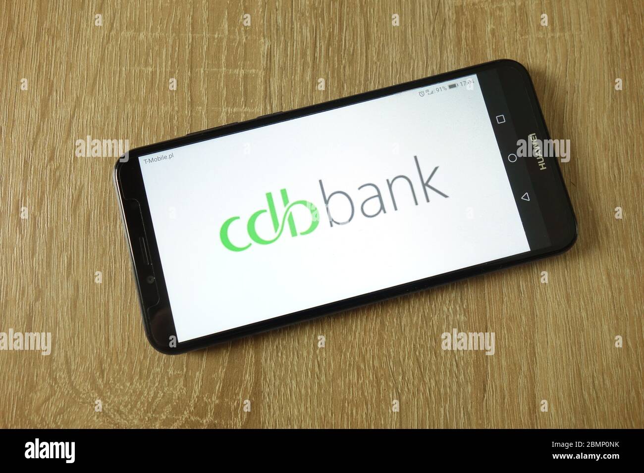 Cyprus Development Bank (CDB) Logo auf dem Smartphone angezeigt Stockfoto