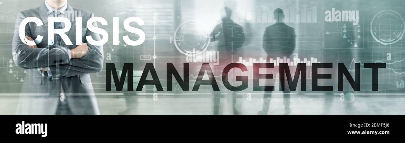 Crisis Management Solution Crisis Identity Planning Konzept. Stockfoto