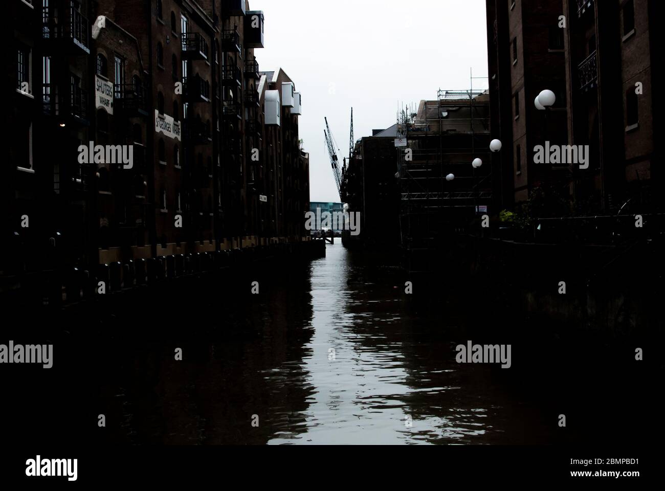 Blick auf China Wharf von der Jamaica Road in Bermondsey, London, 2016. Stockfoto