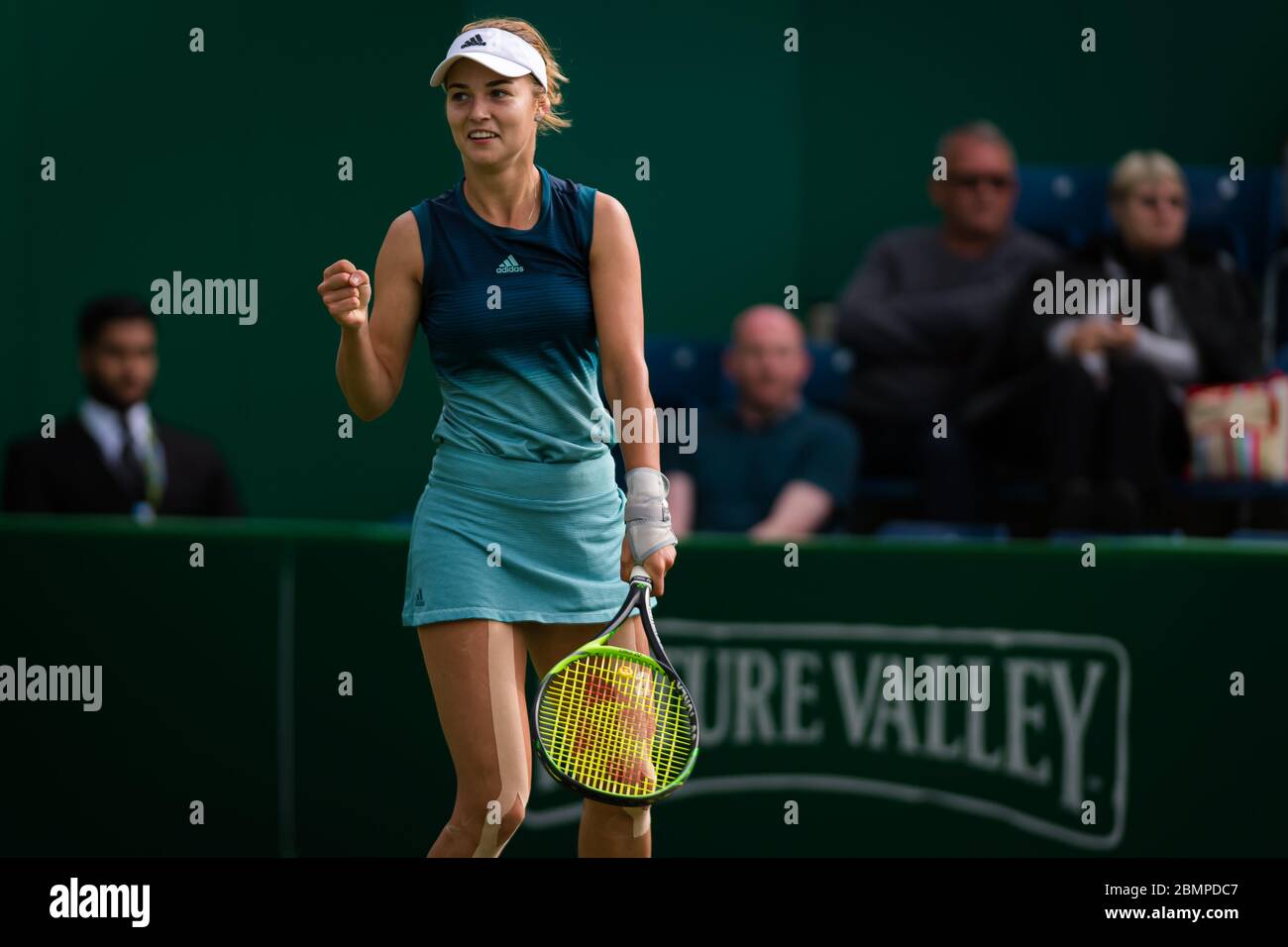 Anna Kalinskaya von Russland während der Qualifikation bei der 2019 Nature Valley Classic WTA Premier Tennisturnier. Stockfoto