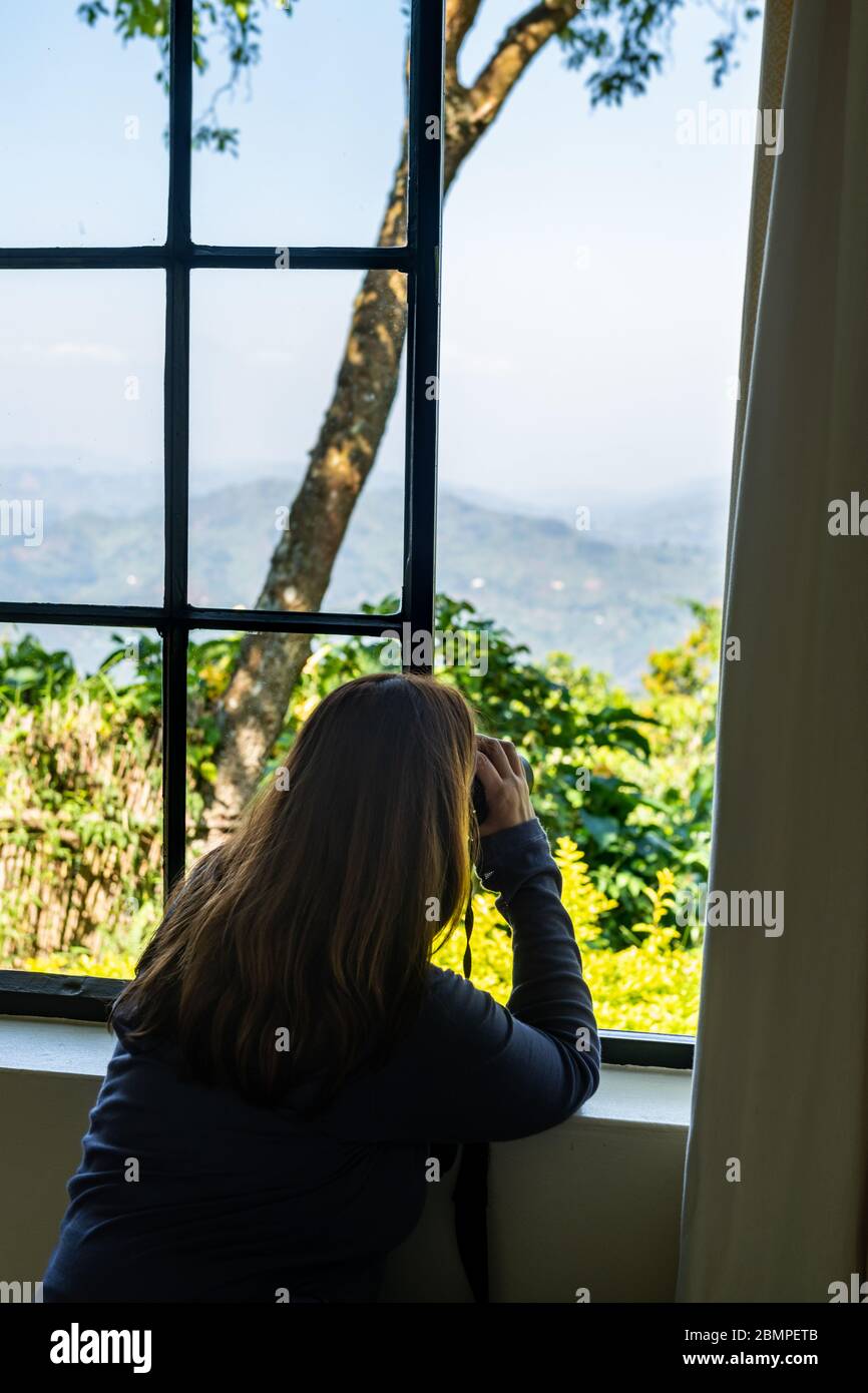 Clouds Mountain Lodge in Uganda Stockfoto