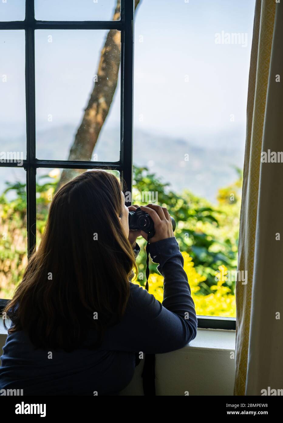 Clouds Mountain Lodge in Uganda Stockfoto