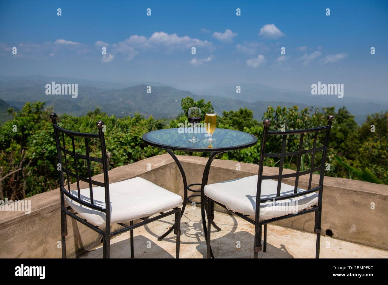 Clouds Mountain Lodge in Uganda Stockfoto
