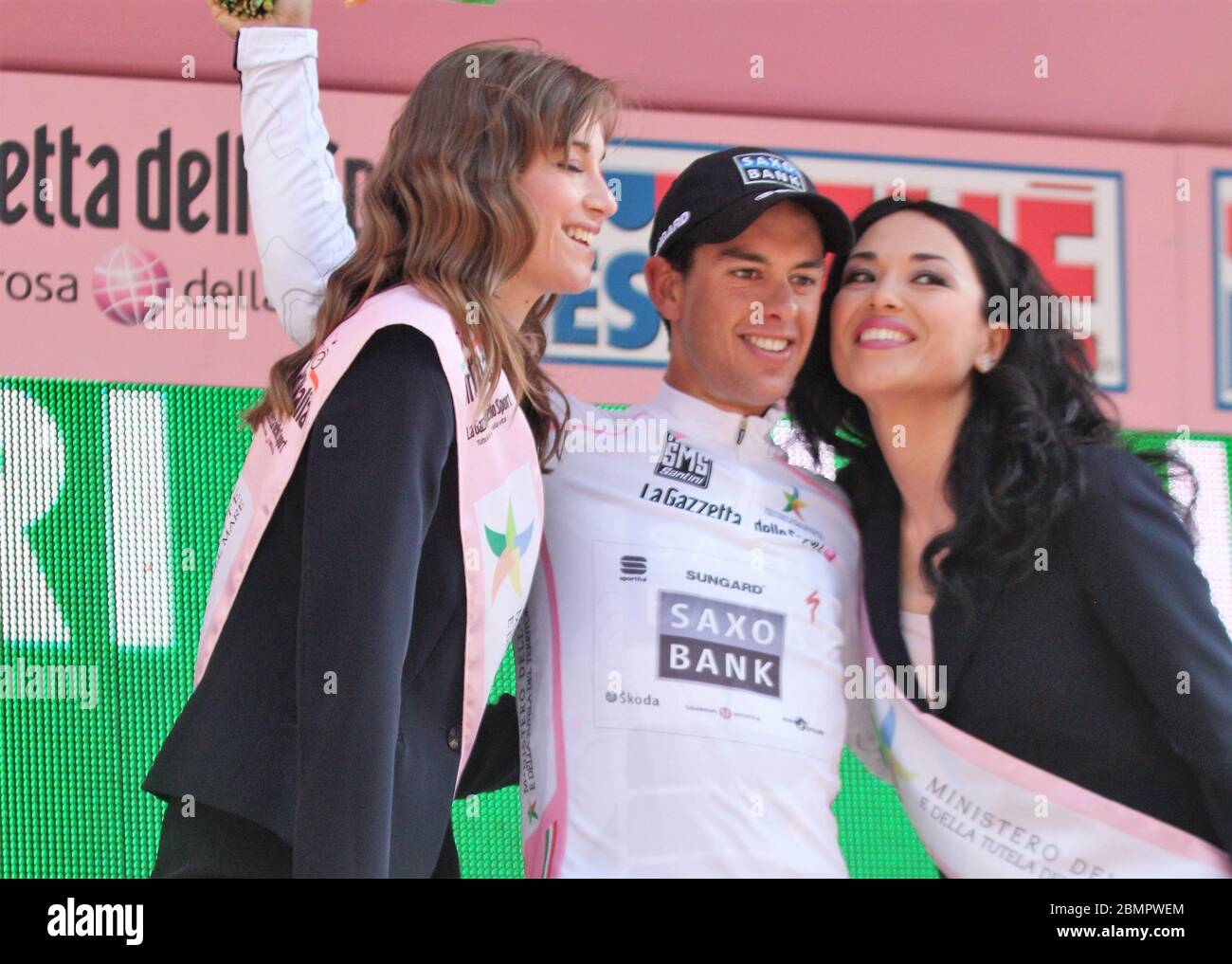 Richie Porte der Saxo Bank während der Tour d'Italie Amsterdam – Middelbourg (224 km) am 10. Mai 2010 in Amsterdam, Pays Bas - Foto Laurent Lairys / DPPI Stockfoto