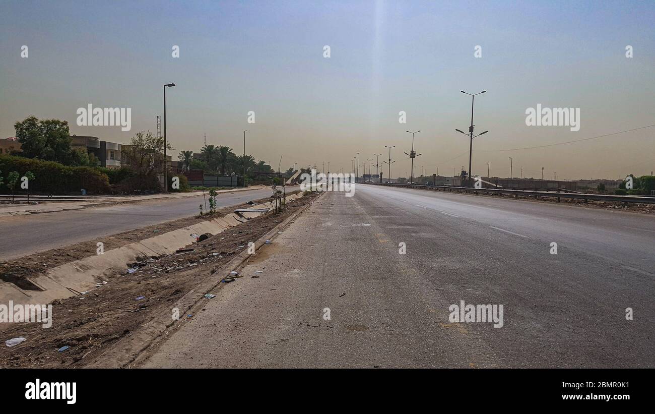 Internationale Autobahn von Bagdad Stockfoto