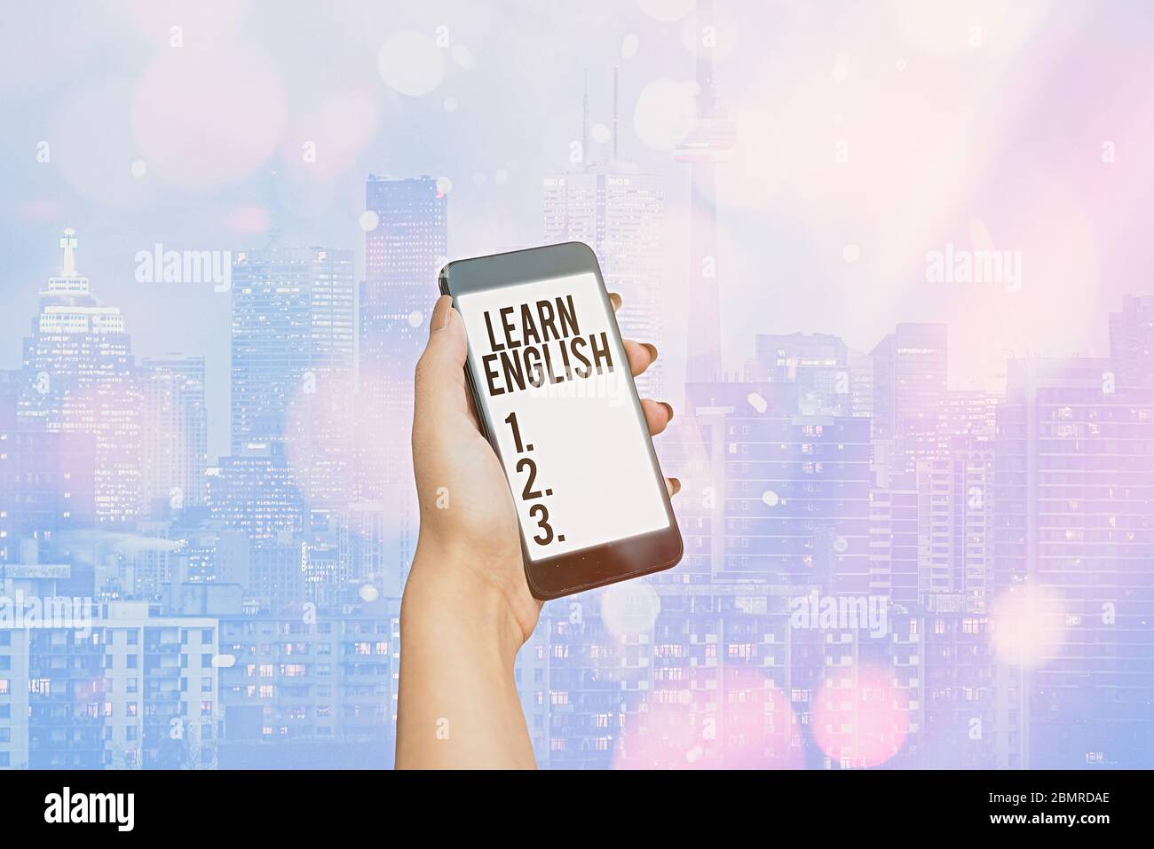 Handschrift Text schreiben Englisch lernen. Konzeptionelle Foto universelle Sprache einfache Kommunikation und Verstehen Stockfoto