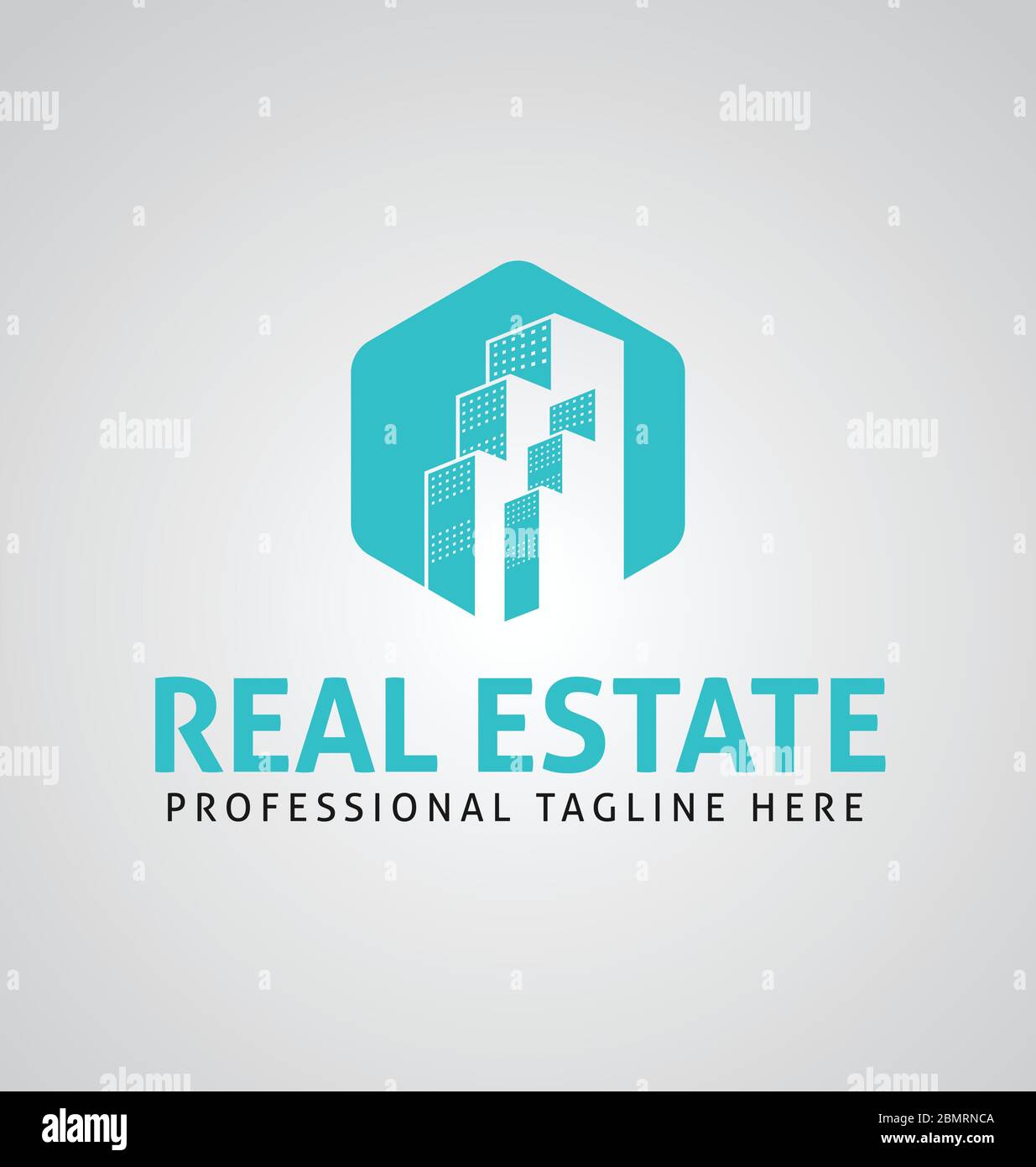 Firmenlogo für Immobilien. Vektorvorlage für Immobilienlogos. Logo für Unternehmensimmobilien Stock Vektor