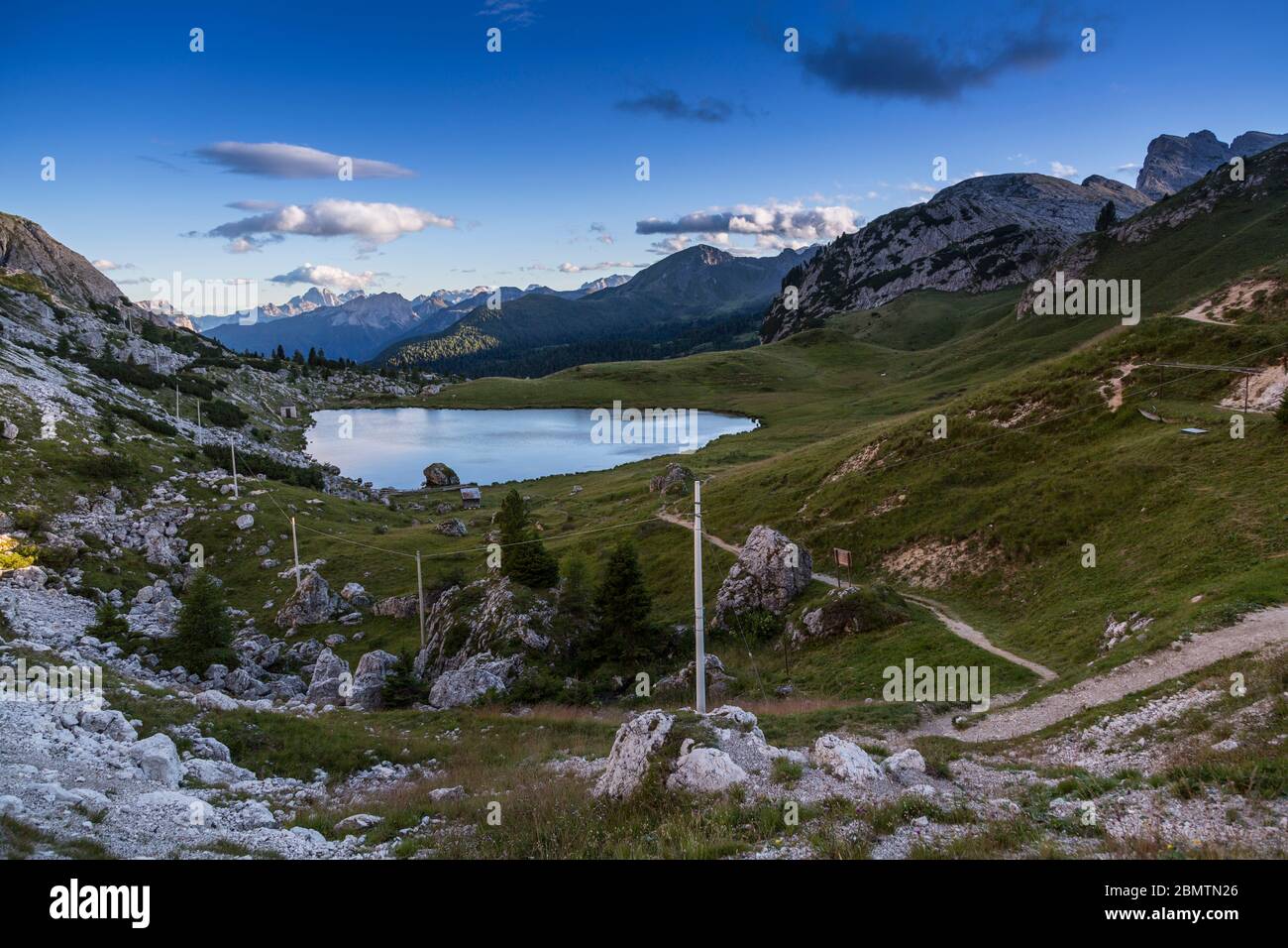 Valparola Pass Passo di Valparola, Livinallongo del Col di Lana, Provinz Belluno, Dolomiten, Italien, Europa Stockfoto