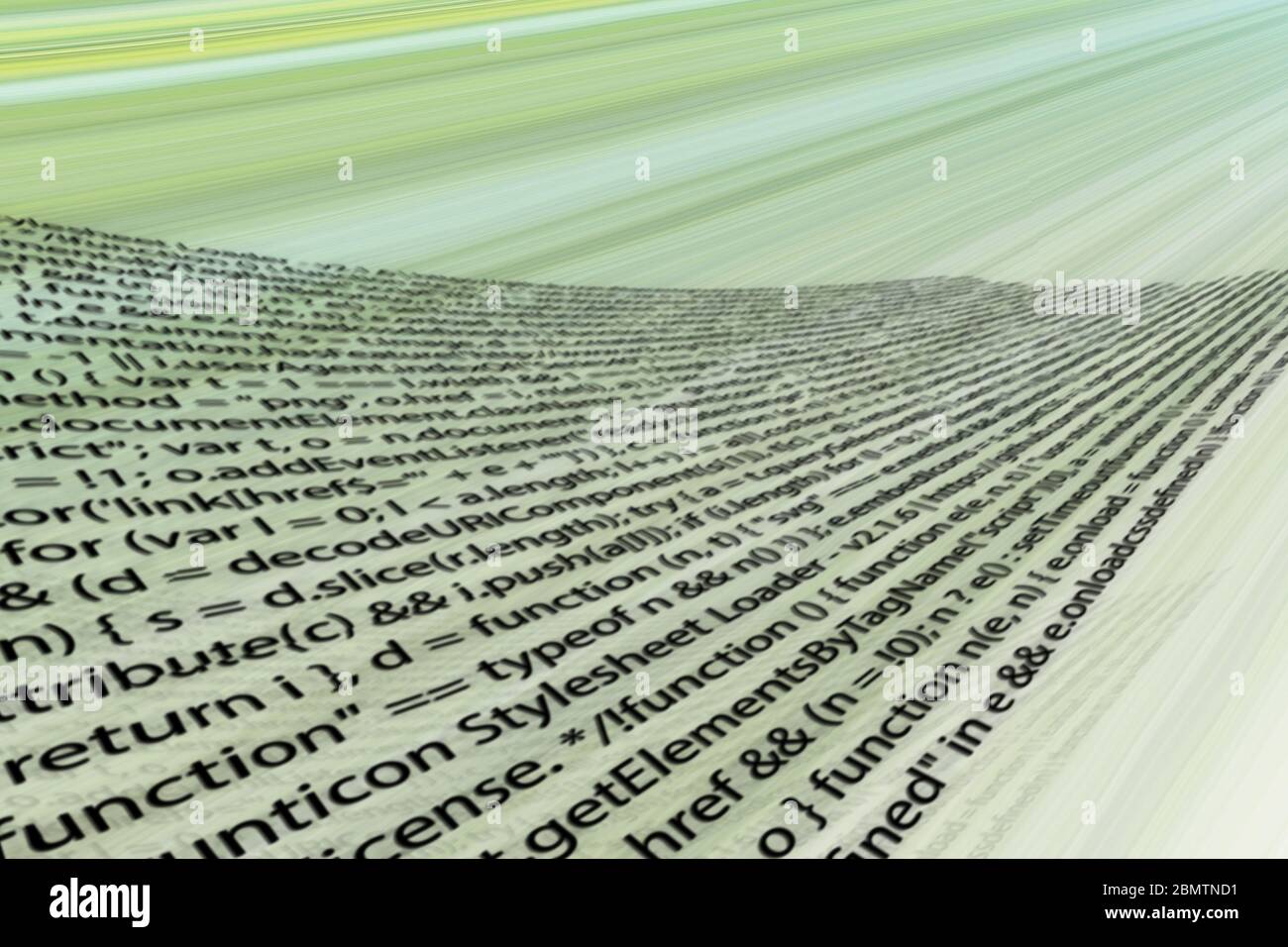 Zusammenfassung des digitalen Codes Stockfoto