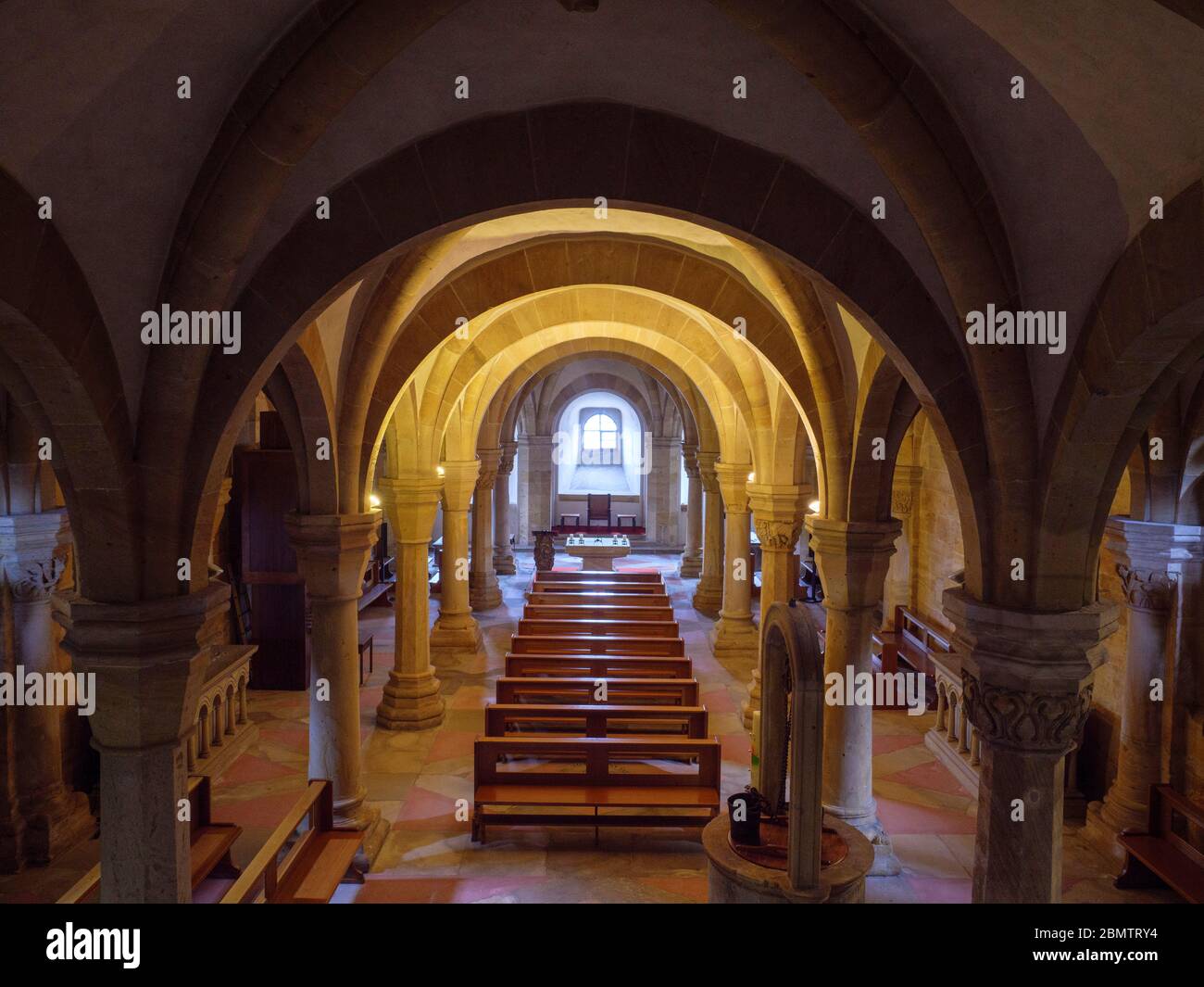 Bamberger Dom, innen, Crypta, Bamberg, Bayern, Deutschland Stockfoto