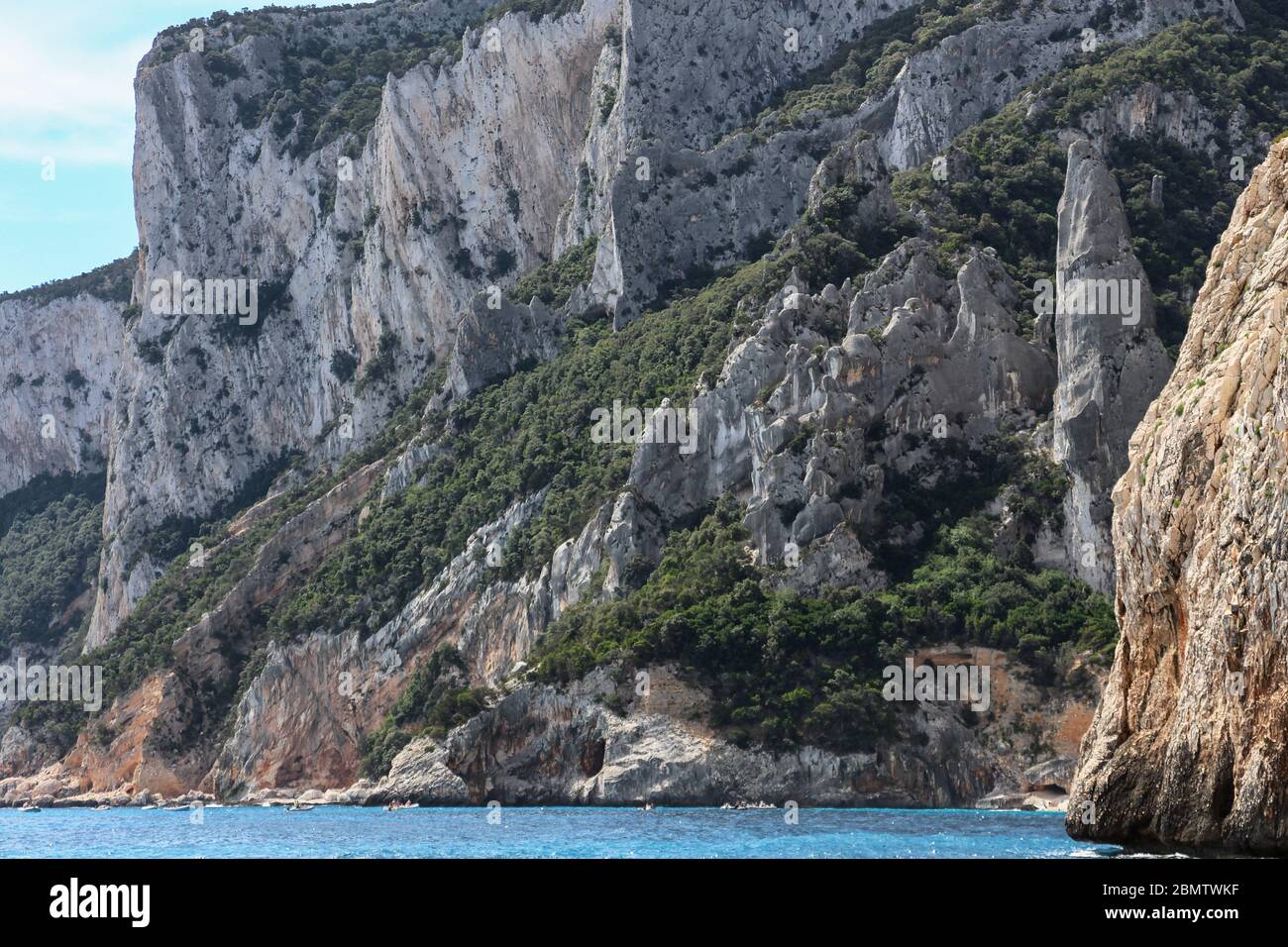 Die Küste des Golfs von Orosei in Sardinien Stockfoto