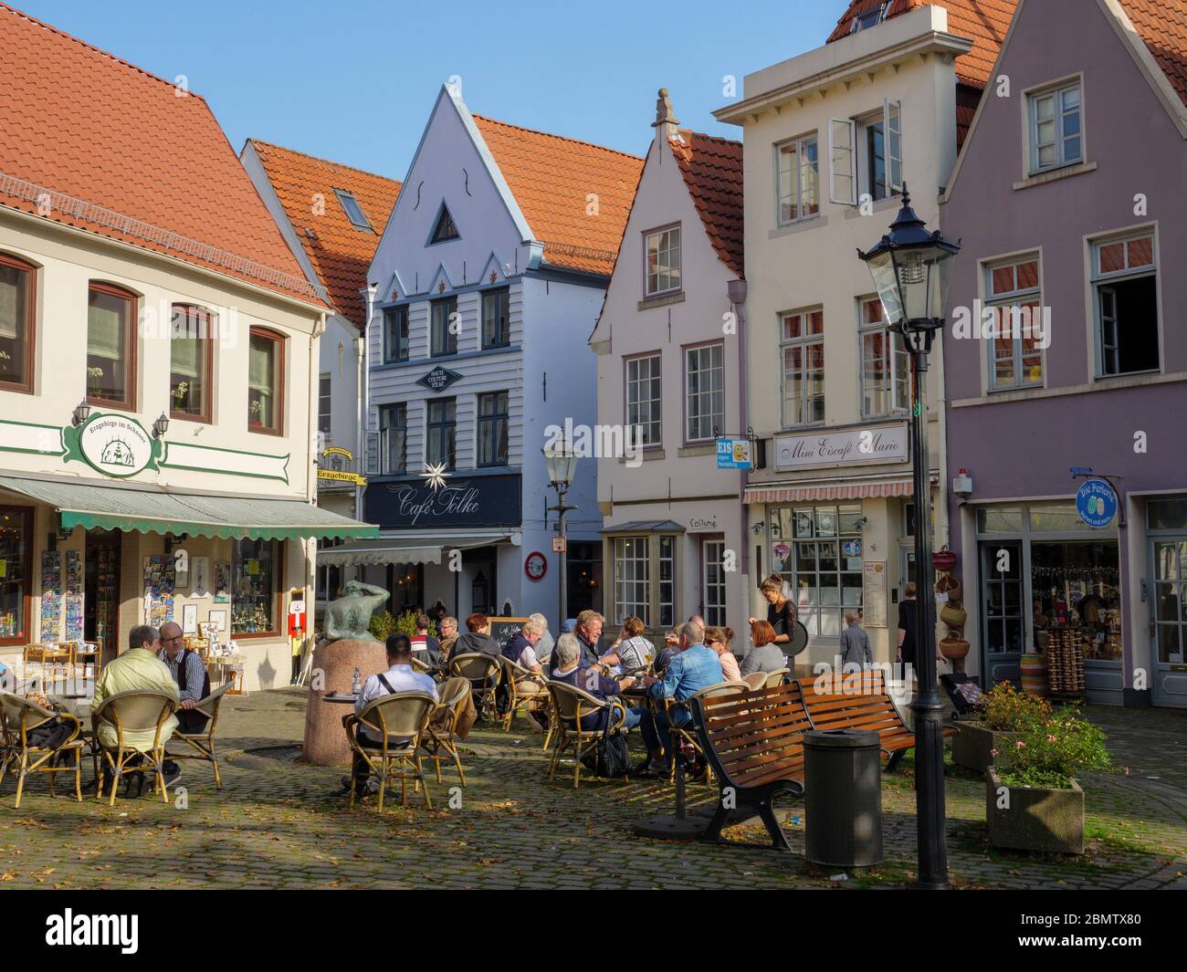 Historisches Stadtviertel Schnoor, Bremen, Deutschland Stockfoto