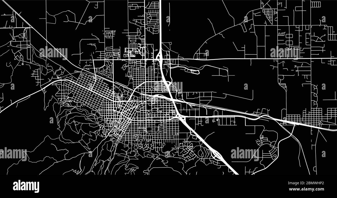 Stadtvektor Stadtplan von Helena, USA. Hauptstadt des Bundesstaates Montana Stock Vektor