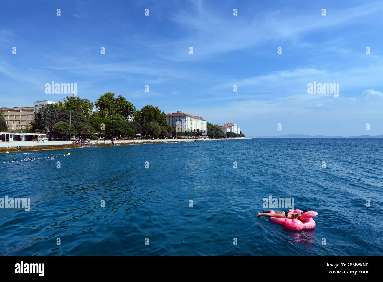 Die schöne Adria in Zadar, Kroatien. Stockfoto
