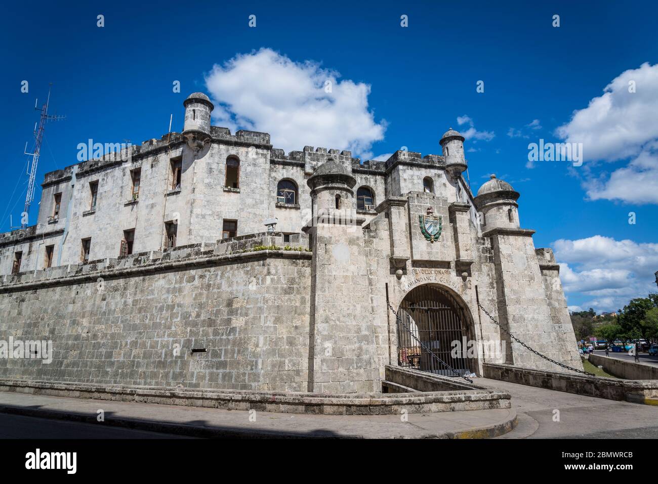 Altes Fort Gehäuse Policia Nacional Revolucionaria, Altstadt, Havanna Vieja, Havanna, Kuba Stockfoto