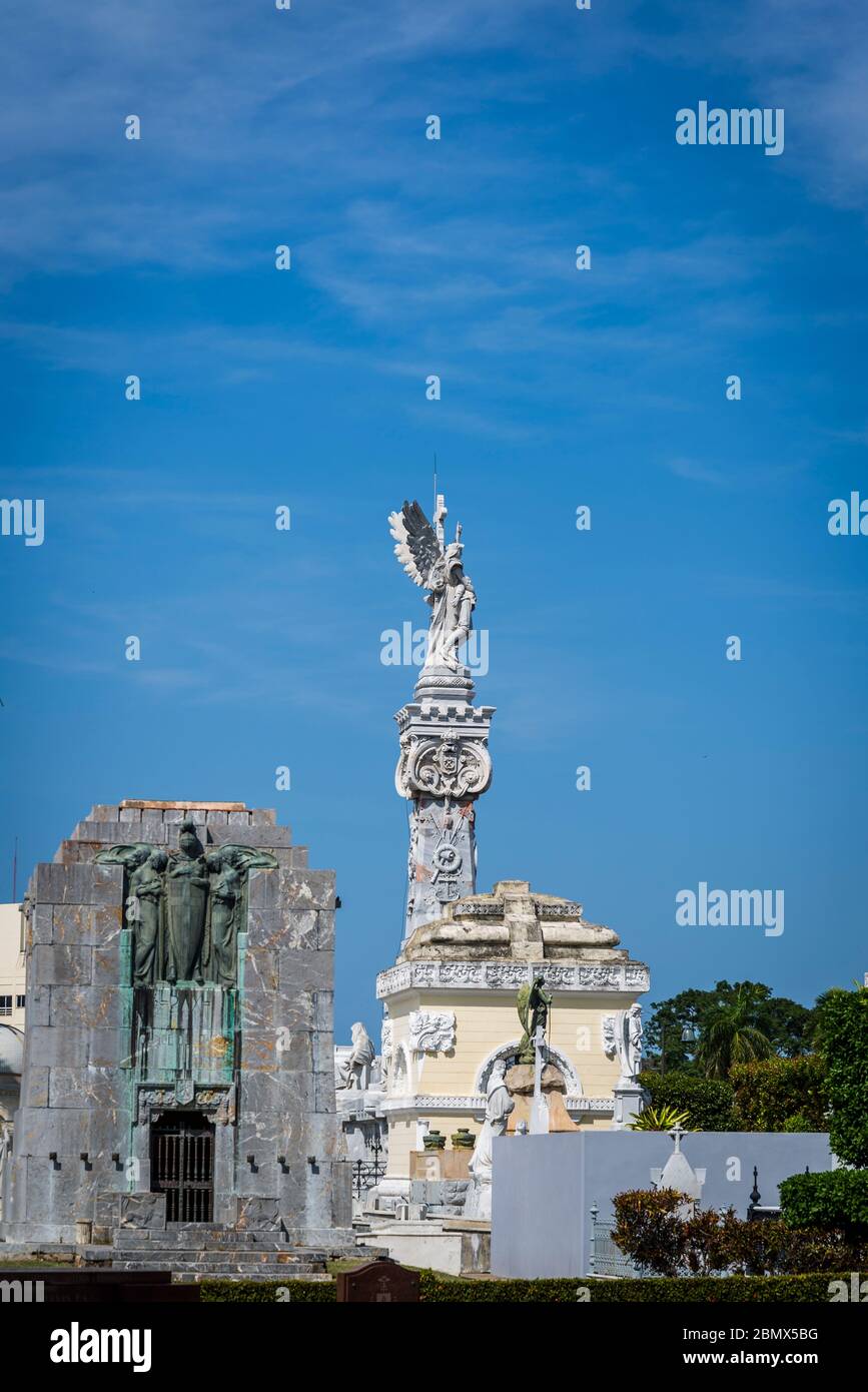 Colon Cemetery, Vedado District, Havanna, Kuba Stockfoto