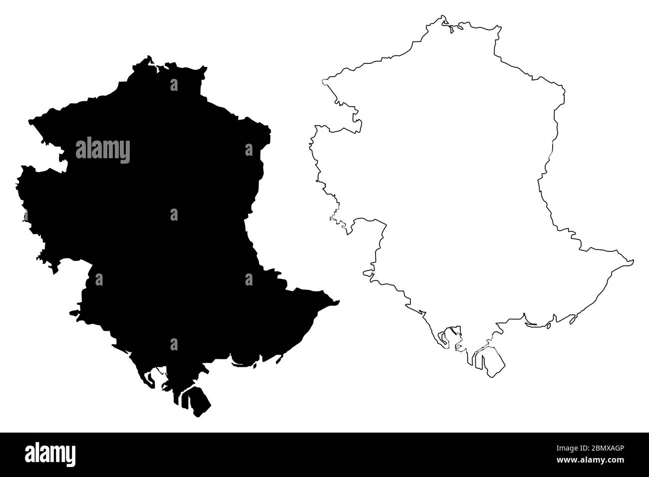 Tangshan (Volksrepublik China, Provinz Hebei) Karte Vektorgrafik, Skizze der Stadt Tangshan Karte Stock Vektor