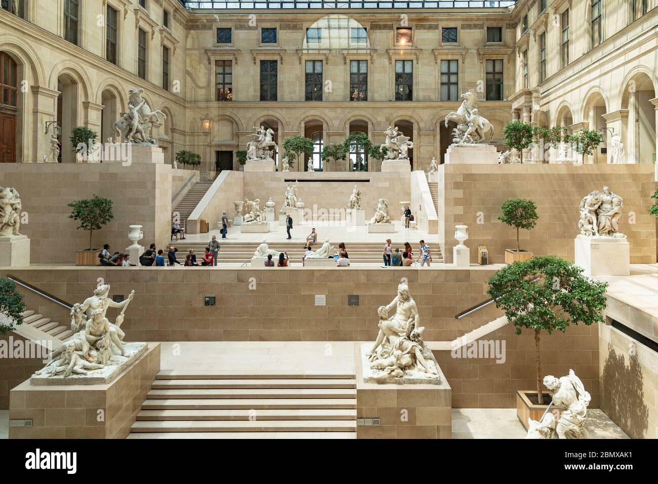 Die Besucher des Louvre Museum ist die weltweit am meisten besucht museum Stockfoto