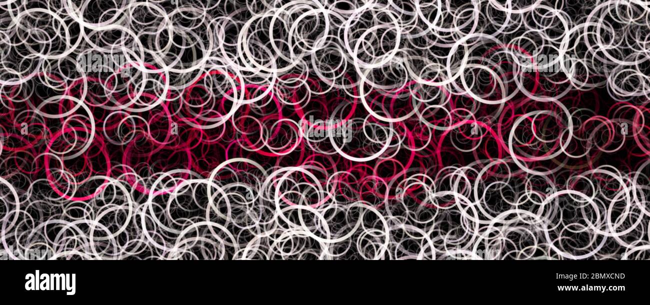 Fantastische Kreis panorama Hintergrund design Illustration Stockfoto