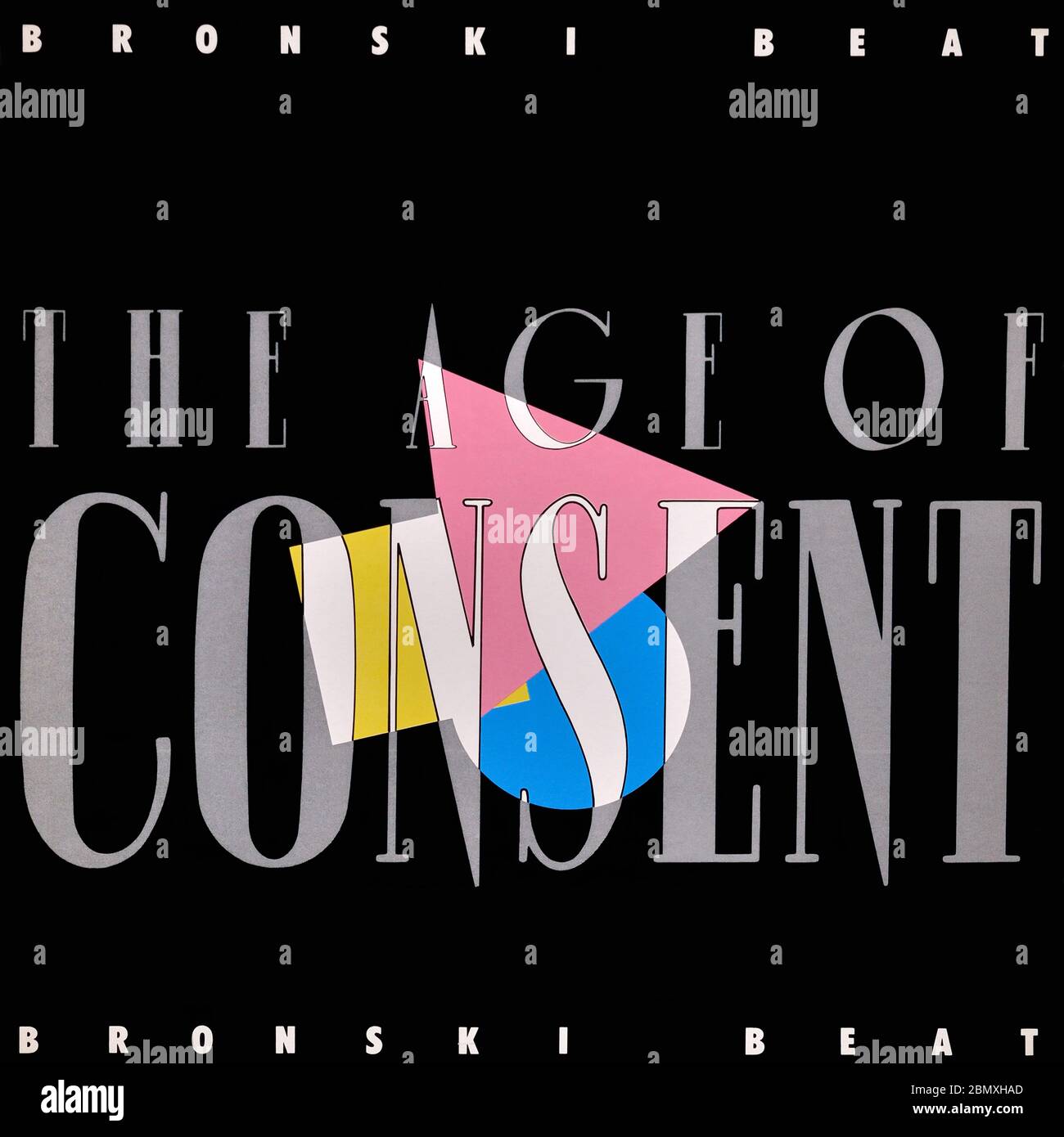Bronski Beat - original Vinyl Album Cover - The Age of Consent - 1984 Stockfoto