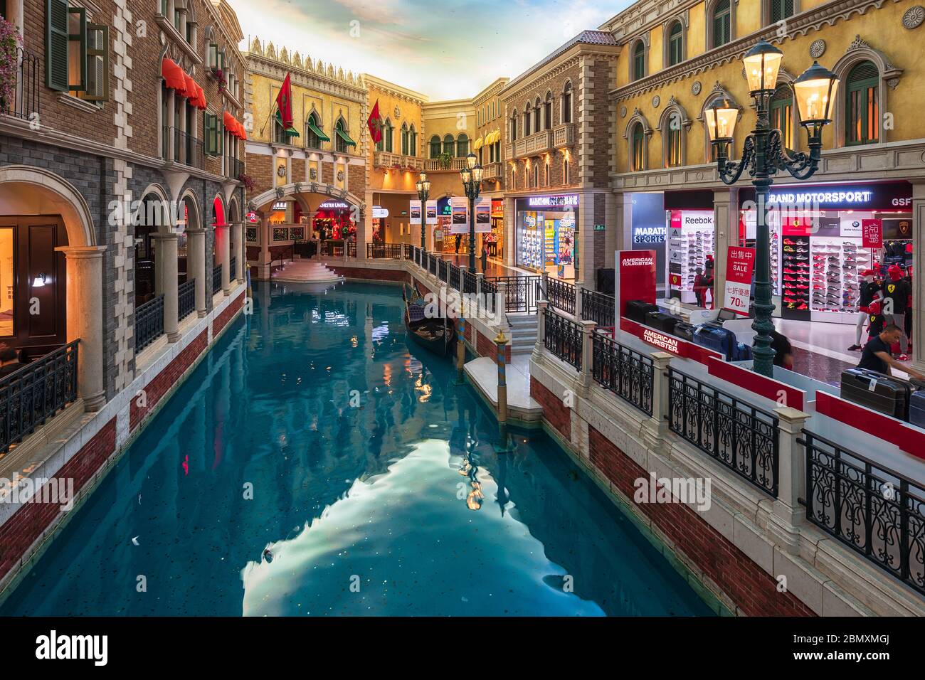 Macau, China - 16. Mai 2020: Das Venetian Macao Luxury Hotel Resort ist eines der weltweit besten Glücksspiel-Destinationen. Stockfoto