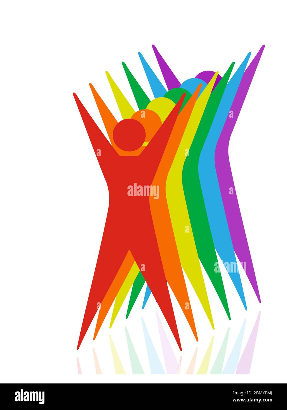 Homosexuell, Gay, Parade, Lambada Stock Vektor