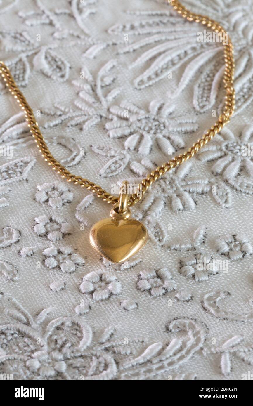 Vintage feminine Gold Halskette, USA Stockfoto