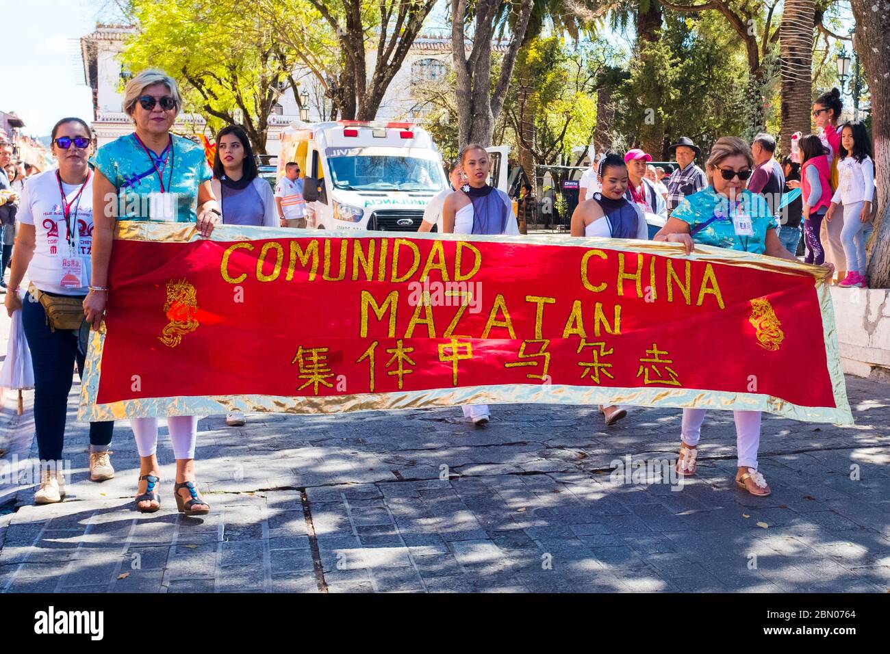 Chinesisches Neujahr in San Cristobal de Las Casas, Chiapas, Mexiko Stockfoto