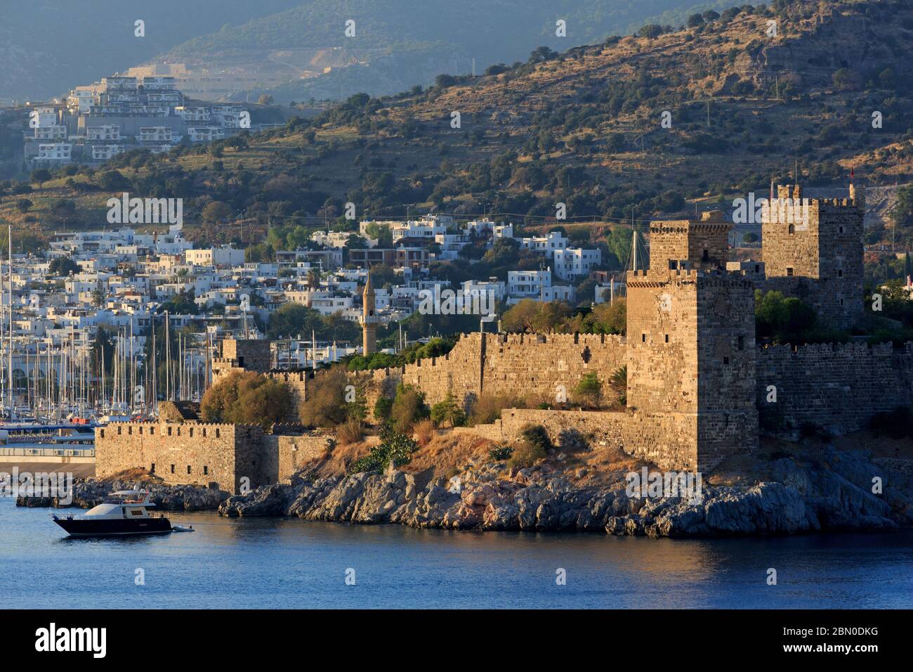 Kastell von St. Peter in Bodrum, Türkei, mediterran Stockfoto