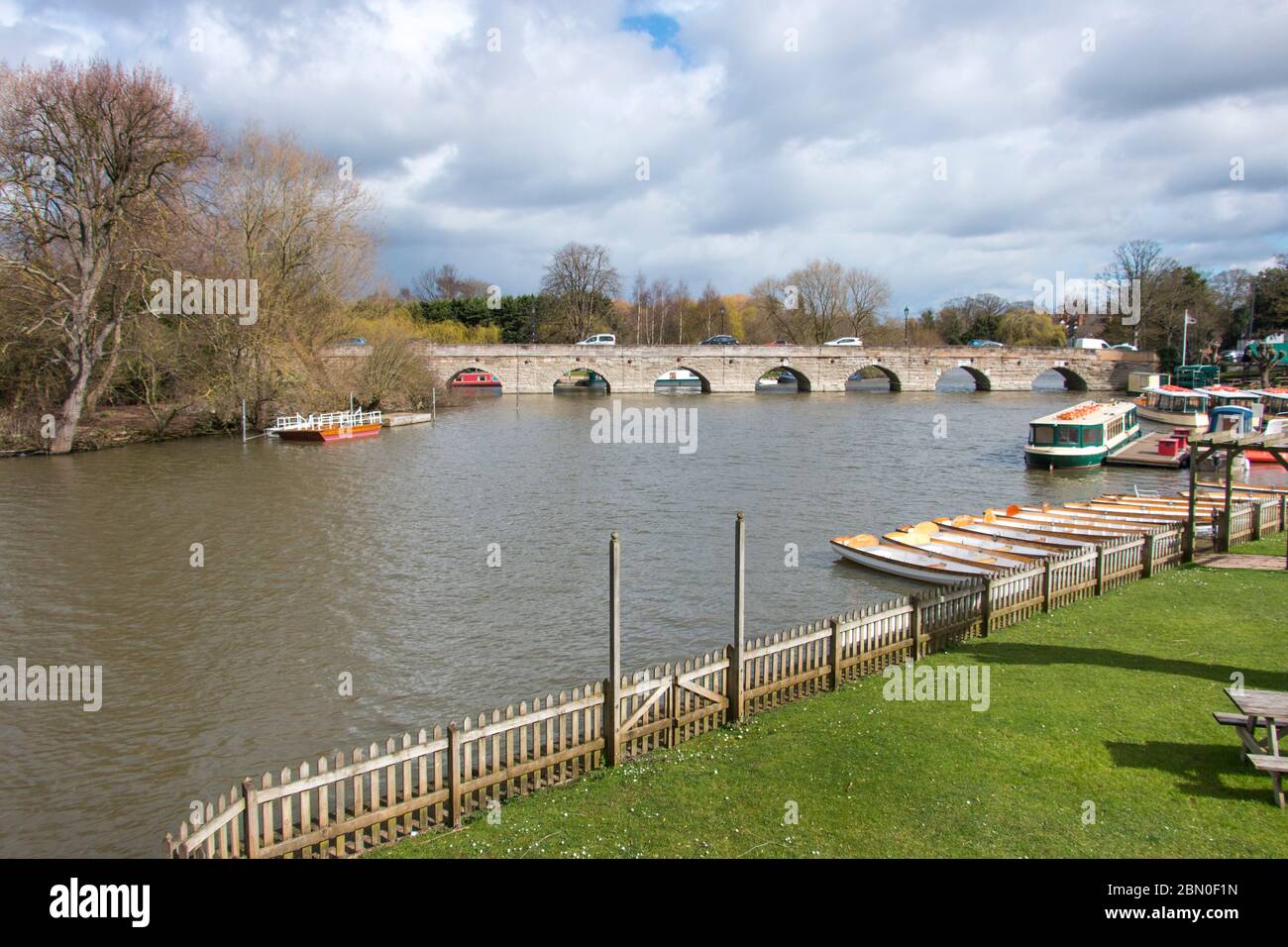 Canal, Stratford-upon-Avon, Warwickshire, England, Großbritannien Stockfoto