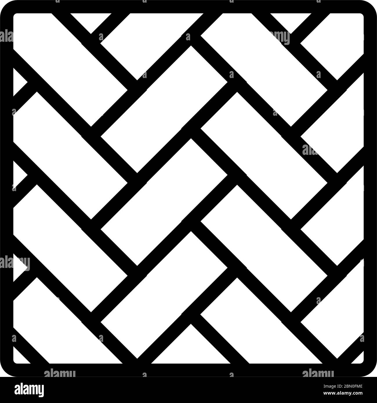 Beispiel Linoleum Symbol VektorUmriss Illustration