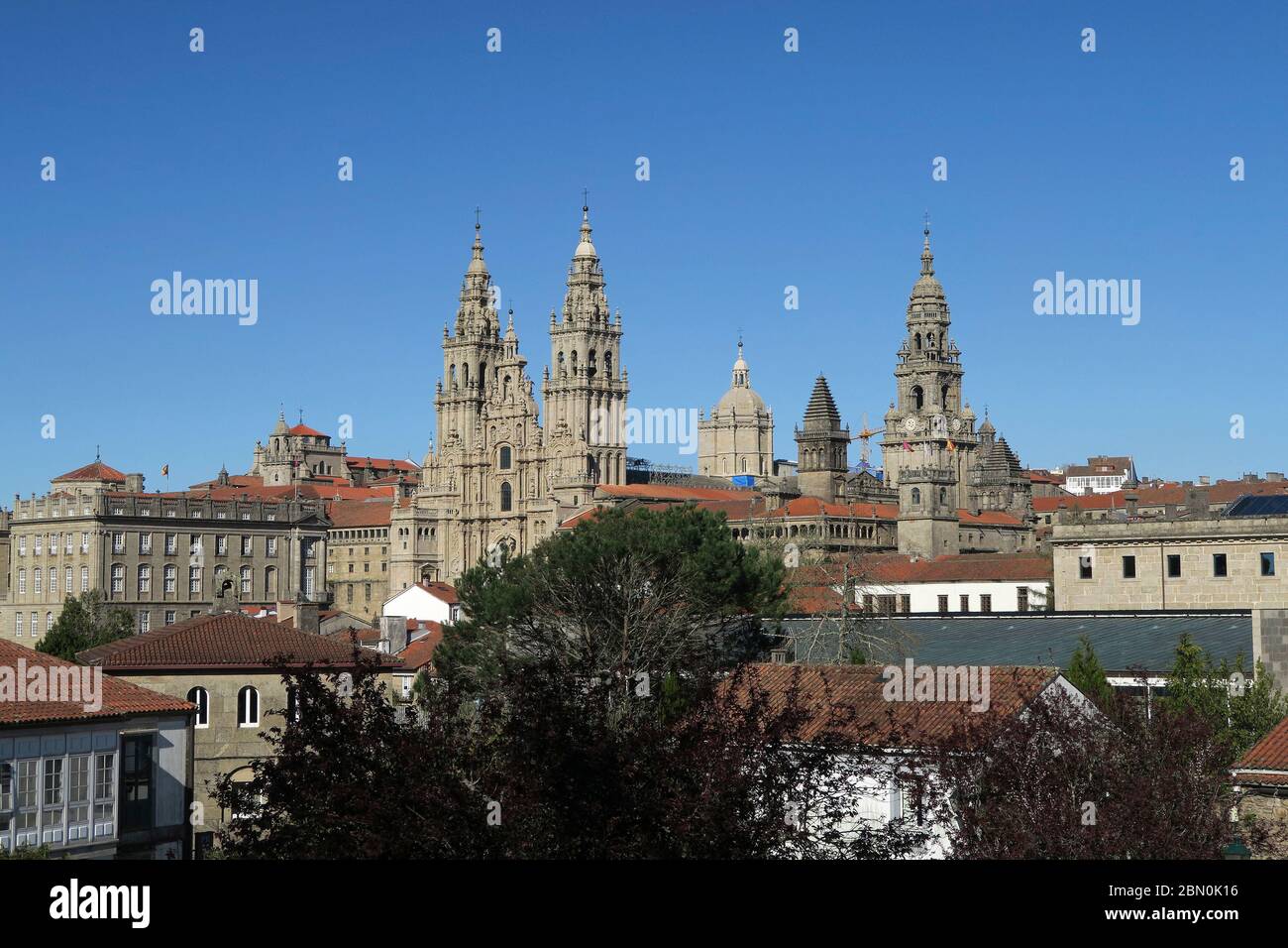Kathedrale von Santiago De Compostela, Galicien, Spanien, Europa Stockfoto