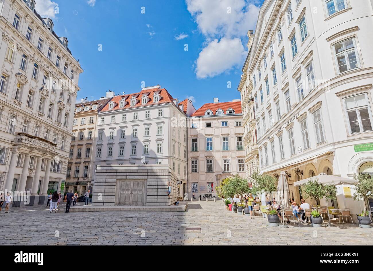 Holocaust-Mahnmal Österreich am Judenplatz Stockfoto