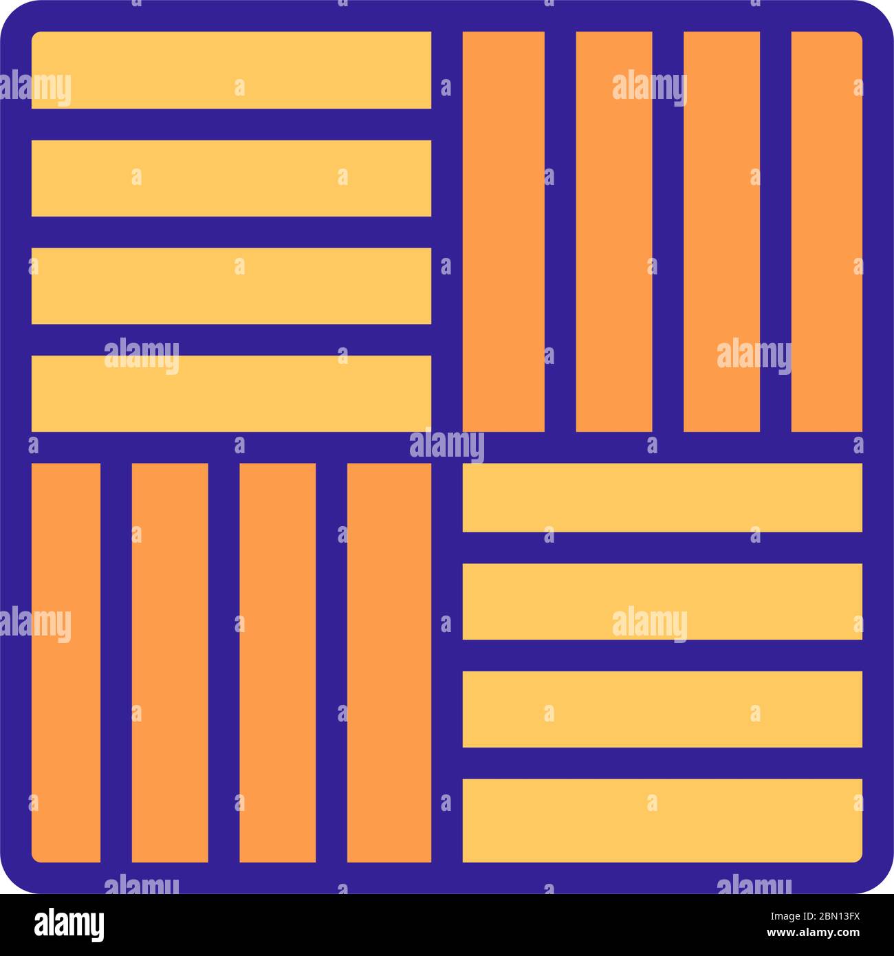 Beispiel Linoleum Symbol VektorUmriss Illustration