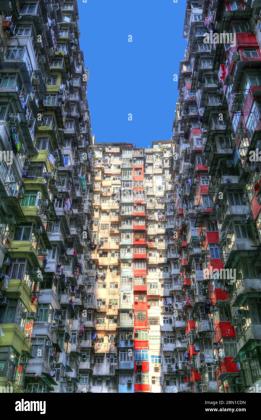 Quarry Bay Monster Building Hongkong Stockfotografie Alamy